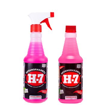 Kit Desengraxante Removedor Multiuso 500ml Spray Com Refil 500ml - H7 - Ritec Máquinas e Ferramentas