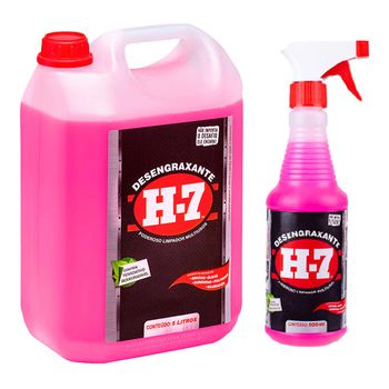 Kit Desengraxante Removedor Multiuso 5L Com Desengraxante Spray 500ml - H7 - Ritec Máquinas e Ferramentas