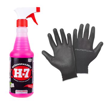 Kit Desengraxante Removedor Multiuso 500ml Spray Com Luva - H7 - Ritec Máquinas e Ferramentas