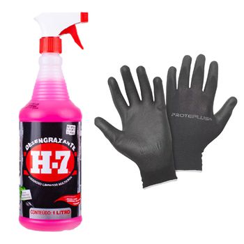 Kit Desengraxante Removedor Multiuso 1L Spray Com Luva - H7 - Ritec Máquinas e Ferramentas