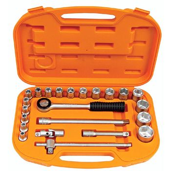 Jogo Soquete Sextavado 1/2'' - 23 Peças (44831/222) - Tramontina Pro - Ritec Máquinas e Ferramentas