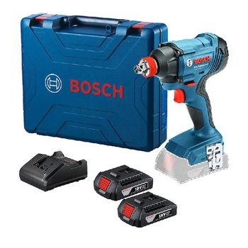 Chave de impacto GDX 180-LI, 2 baterias 18V e maleta - Bosch - Ritec Máquinas e Ferramentas