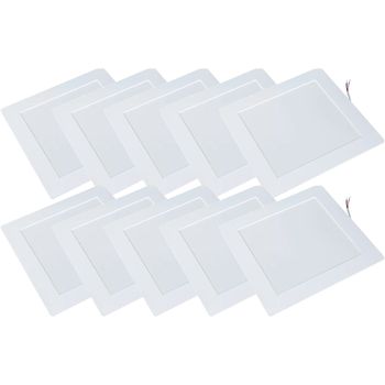 Kit Plafon LED Quadrado de Embutir 24W - 4000K Com 10 Unidades (520,0048) - Noll LED - Ritec Máquinas e Ferramentas
