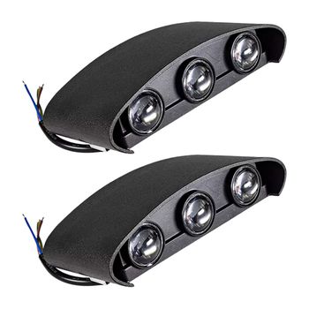 Kit Arandela de Parede Externa/Interna 6W - 4000K Com 2 Unidades (520,0031) - Noll LED - Ritec Máquinas e Ferramentas