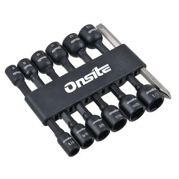 Jogo de Bits Canhão Impacto Magnético 1/4 á 1/2'' - 6 á 13mm - 14 Peças (702774) - Onsite - Ritec Máquinas e Ferramentas