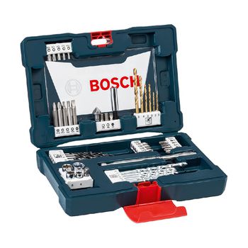 Kit de Pontas e Brocas em Titânio V-line Com 48 Peças (2607017411) - Bosch - Ritec Máquinas e Ferramentas