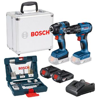 Combo Furadeira e Chave de Impacto Com Pontas e Brocas V-line 48 Peças - Bosch - Ritec Máquinas e Ferramentas