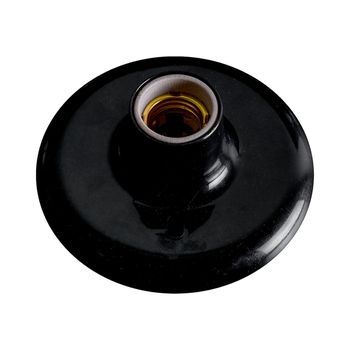 Plafon de Porcelana Com Receptáculo Importado Preto 100W - 250V (180831) - Ilumi - Ritec Máquinas e Ferramentas