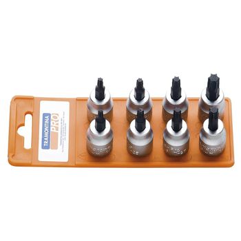 Jogo de Soquetes Trafix 3/8'' - 8 Peças (44813/508) - Tramontina Pro - Ritec Máquinas e Ferramentas
