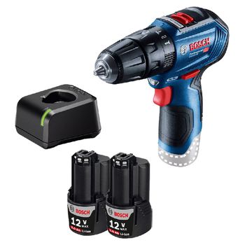 Parafusadeira / Furadeira de Impacto GSB 12V-30 Com 2 Baterias 12V e Carregador - Bosch - Ritec Máquinas e Ferramentas