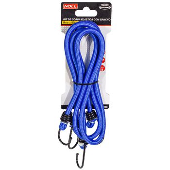 Kit 2 Cordas Elásticas com Gancho 8mm x 80cm (772,0001) - Noll - Ritec Máquinas e Ferramentas