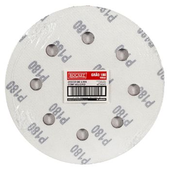 Kit Disco de Lixa Com Velcro 7'' GR. 180 Com 10 Unidades (243,0033) - Rocast - Ritec Máquinas e Ferramentas