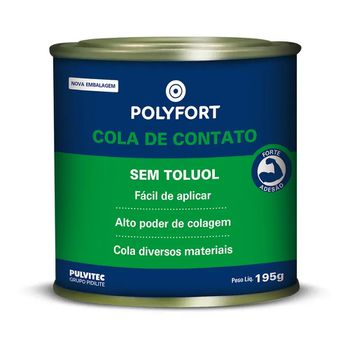 Cola de Contato Sem Toluol 195g (TA014) - Pulvitec - Ritec Máquinas e Ferramentas