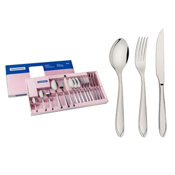 Faqueiro Para Churrasco Laguna em Aço Inox 24 Peças (66906/575) - Tramontina - Ritec Máquinas e Ferramentas
