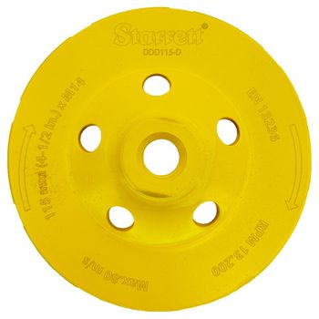 Disco Diamantado Para Desbaste Duplo 115mm x M14 (DDD115-D) - Starrett - Ritec Máquinas e Ferramentas