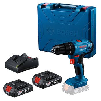 Furadeira e Parafusadeira de Impacto GSB 183-Li Com 2 Baterias e Carregador (06019K91E2) - Bosch - Ritec Máquinas e Ferramentas