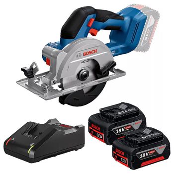 Serra Circular GKS 18V-51 Com 2 Baterias, Carregador e 1 Disco 30D - Bosch - Ritec Máquinas e Ferramentas
