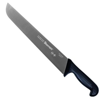 Faca de Carne Para Refile Aéreo Lâmina Reta Larga 12'' Com Cabo Preto (BKB203-12) - Starrett - Ritec Máquinas e Ferramentas