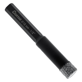 Broca Diamantada 12mm (62131) - Cortag - Ritec Máquinas e Ferramentas