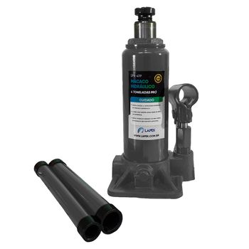 Macaco Hidráulico Pró Tipo Garrafa 32T (LPK-4TP) - Lapek - Ritec Máquinas e Ferramentas