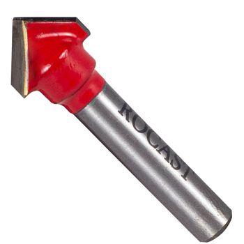 Fresa Para Tupia Rasgo em V 1/2'' x 1/4'' (91,0005) - Rocast - Ritec Máquinas e Ferramentas