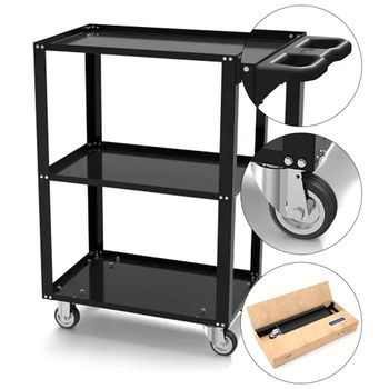 Carrinho Para Ferramentas Desmontável Preto (44950/951) - Tramontina Pro - Ritec Máquinas e Ferramentas