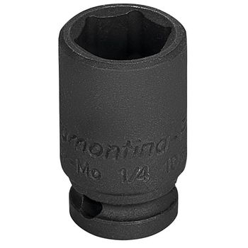 Soquete de Impacto Sextavado 1/4'' x 12mm (44882/112) - Tramontina Pro - Ritec Máquinas e Ferramentas