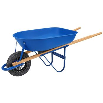 Carrinho de Mão Azul Com Pneu Maciço 50L (77704/412) - Tramontina - Ritec Máquinas e Ferramentas