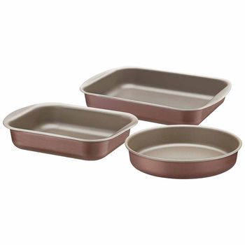 Jogo de Assadeiras Brasil em Alumínio Antiaderente Mocaccino Com 3 Peças (20099/389) - Tramontina - Ritec Máquinas e Ferramentas