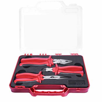 Jogo de Alicates Isolados IEC Com 3 Peças (44347/223) - Tramontina Pro - Ritec Máquinas e Ferramentas