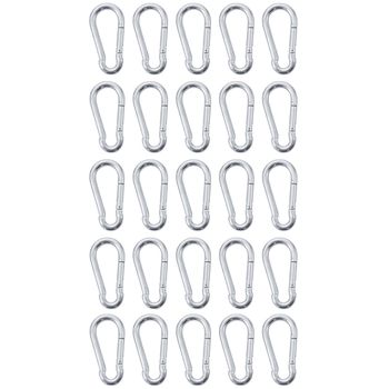 Kit Mosquetão Com Trava 5 x 50 Mm - 10,0002 (Com 25 Unidades) - Nord - Ritec Máquinas e Ferramentas