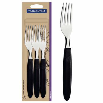 Jogo de Garfos de Mesa Ipanema Preto Com 3 Unidades (23362/300) - Tramontina - Ritec Máquinas e Ferramentas