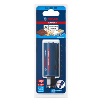 Serra copo Bosch EXPERT Construction Material 30 mm, 1 3/16'' - Ritec Máquinas e Ferramentas