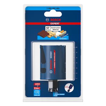 Serra copo Bosch EXPERT Construction Material 57 mm, 2 1/4'' - Ritec Máquinas e Ferramentas