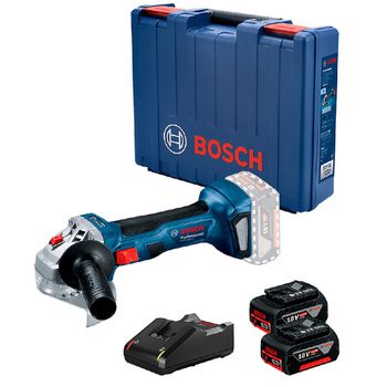 Esmerilhadeira Angular GWS 18V-8 Com Bateria e Carregador 18V (06019H90E1) - Bosch - Ritec Máquinas e Ferramentas
