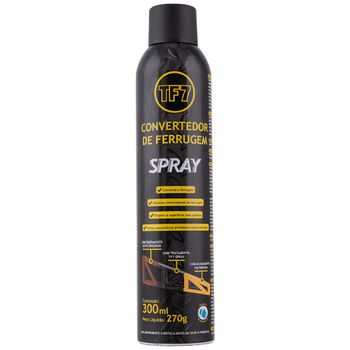 Convertedor de Ferrugem Spray 300ml - 270G (356734) - TF7 - Ritec Máquinas e Ferramentas