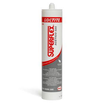 Silicone Acético Superflex Transparente 280g (585) - Loctite - Ritec Máquinas e Ferramentas