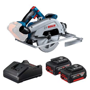 Serra Circular 18v Brushless Sem Fio Com Carregador e 2 Baterias (GKS 18V-68 GC) - Bosch - Ritec Máquinas e Ferramentas