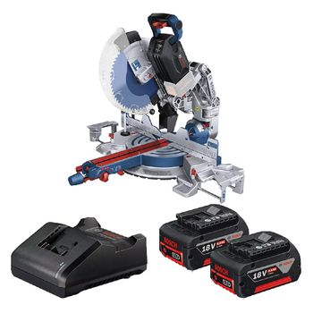 Serra Esquadria 18V Brushless Sem Fio Com Carregador e 2 Baterias (GCM 18V-305) - Bosch - Ritec Máquinas e Ferramentas