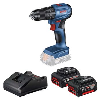 Parafusadeira Furadeira de Impacto 18V Sem Fio Com Carregador e 2 Baterias (GSB 185-Li) - Bosch - Ritec Máquinas e Ferramentas