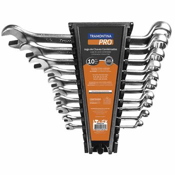 Jogo de Chaves Combinadas 10 Peças (44660/310) - Tramontina Pro - Ritec Máquinas e Ferramentas
