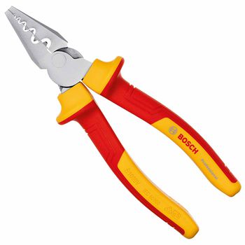 Alicate de Crimpar Terminais VDE 180mm (1600A02NE6000) - Bosch - Ritec Máquinas e Ferramentas