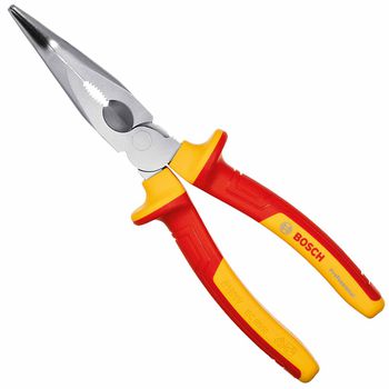 Alicate de Bico Curvo VDE 200mm (1600A02NE4000) - Bosch - Ritec Máquinas e Ferramentas