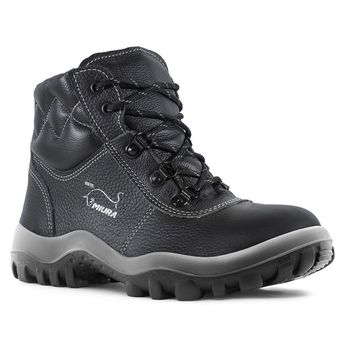 Botina Gran Luxo Preta Com Biqueira Plástica (4855GL) - Safetline - Ritec Máquinas e Ferramentas