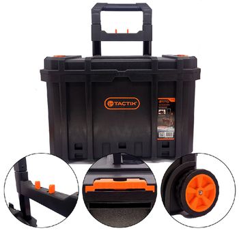 Caixa de Ferramentas Modular Com Rodas (583,0003) - Tactix - Ritec Máquinas e Ferramentas