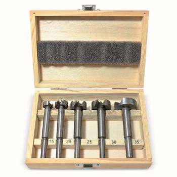 Jogo de Fresas Para Dobradiça Tipo Forstner Com 5 Peças (171,0006) - Rocast - Ritec Máquinas e Ferramentas