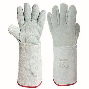 Luva Soldador Cano Longo 20cm Tamanho Único PPM 13 PROTEPLUS - Ritec Máquinas e Ferramentas