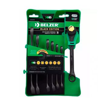 Jogo De Chave Combinada Com Catraca Speedy 8 A 17 mm CX6RWM7B - Belzer - Ritec Máquinas e Ferramentas