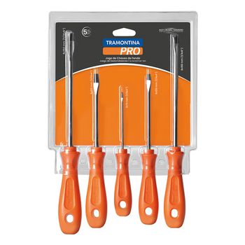 Jogo de Chaves de Fenda 5 Peças (44130/515) - Tramontina Pro - Ritec Máquinas e Ferramentas