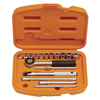 Maleta Com Soquetes e Acessórios 1/4'' - 17 Peças (44805/217) - Tramontina Pro - Ritec Máquinas e Ferramentas